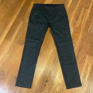 Ted Baker Black Slim Fit Trousers 100% Wool - 32R